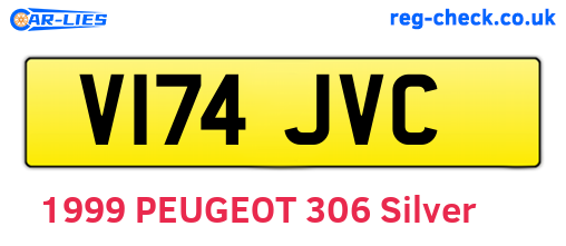 V174JVC are the vehicle registration plates.
