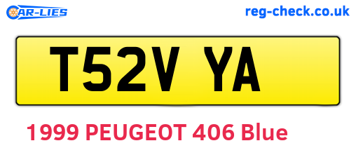 T52VYA are the vehicle registration plates.