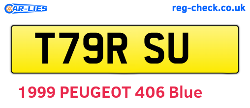 T79RSU are the vehicle registration plates.