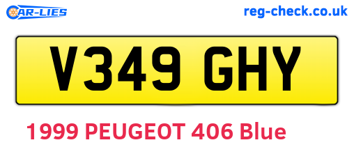 V349GHY are the vehicle registration plates.
