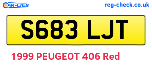 S683LJT are the vehicle registration plates.