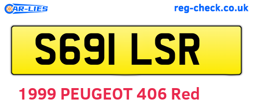 S691LSR are the vehicle registration plates.