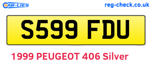 S599FDU are the vehicle registration plates.