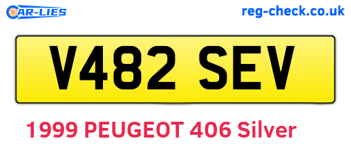V482SEV are the vehicle registration plates.