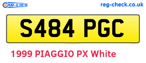 S484PGC are the vehicle registration plates.