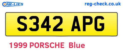 S342APG are the vehicle registration plates.