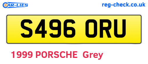 S496ORU are the vehicle registration plates.