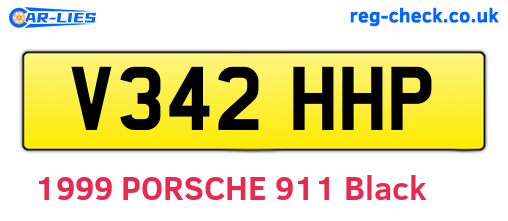 V342HHP are the vehicle registration plates.