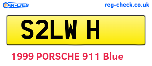 S2LWH are the vehicle registration plates.