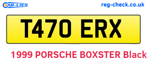 T470ERX are the vehicle registration plates.