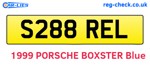 S288REL are the vehicle registration plates.