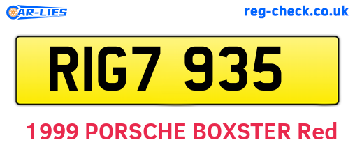 RIG7935 are the vehicle registration plates.