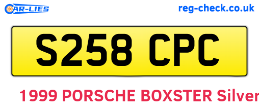 S258CPC are the vehicle registration plates.