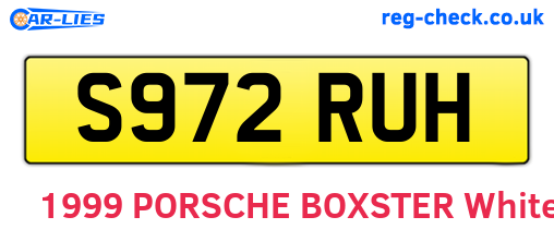 S972RUH are the vehicle registration plates.