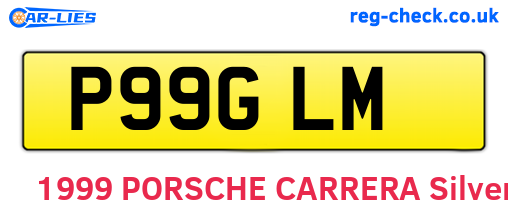 P99GLM are the vehicle registration plates.