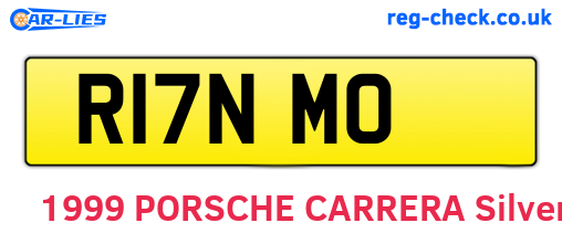 R17NMO are the vehicle registration plates.