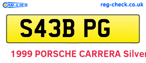 S43BPG are the vehicle registration plates.