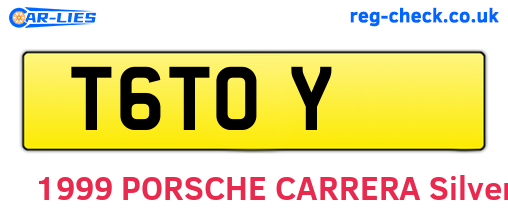 T6TOY are the vehicle registration plates.