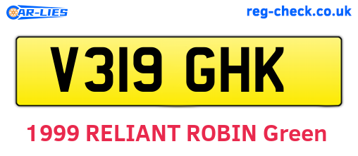 V319GHK are the vehicle registration plates.
