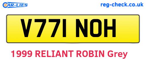 V771NOH are the vehicle registration plates.