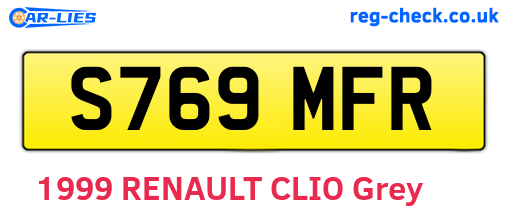 S769MFR are the vehicle registration plates.