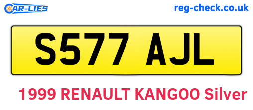 S577AJL are the vehicle registration plates.