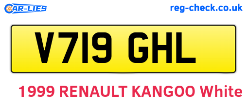 V719GHL are the vehicle registration plates.
