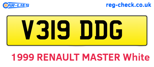 V319DDG are the vehicle registration plates.