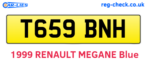 T659BNH are the vehicle registration plates.