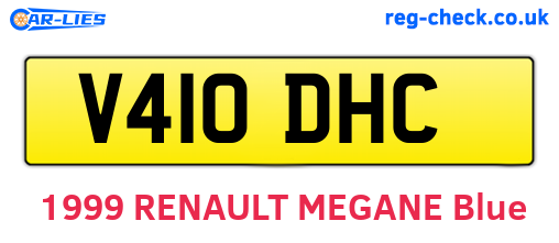 V410DHC are the vehicle registration plates.