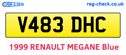 V483DHC are the vehicle registration plates.