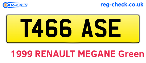 T466ASE are the vehicle registration plates.