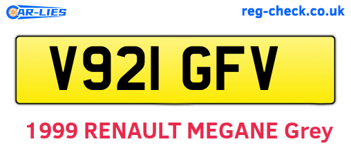 V921GFV are the vehicle registration plates.