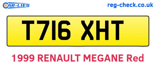 T716XHT are the vehicle registration plates.