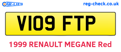 V109FTP are the vehicle registration plates.