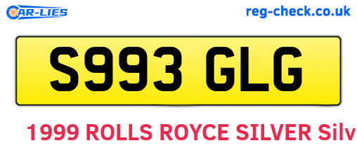 S993GLG are the vehicle registration plates.