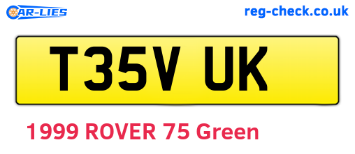 T35VUK are the vehicle registration plates.