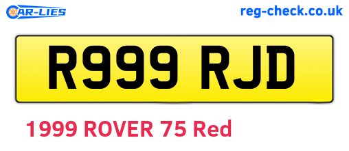 R999RJD are the vehicle registration plates.