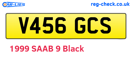 V456GCS are the vehicle registration plates.