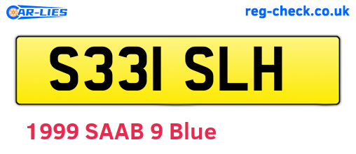 S331SLH are the vehicle registration plates.