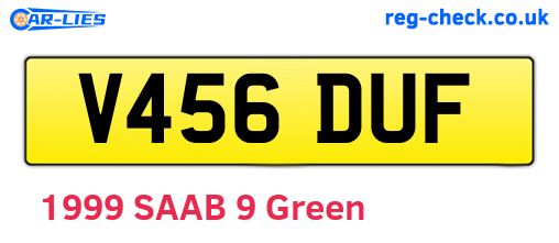 V456DUF are the vehicle registration plates.