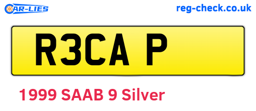 R3CAP are the vehicle registration plates.