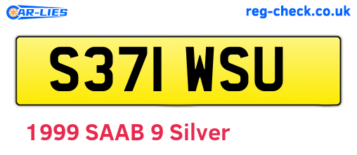 S371WSU are the vehicle registration plates.