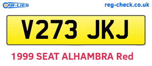 V273JKJ are the vehicle registration plates.