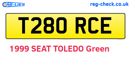 T280RCE are the vehicle registration plates.