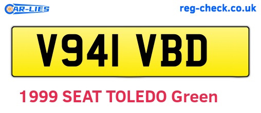 V941VBD are the vehicle registration plates.