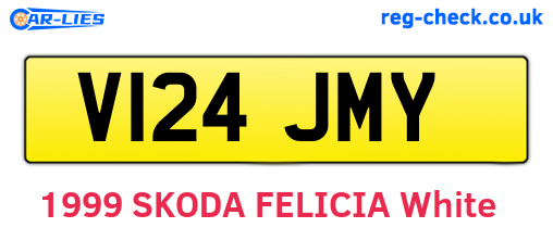 V124JMY are the vehicle registration plates.