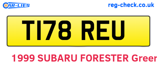 T178REU are the vehicle registration plates.