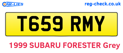 T659RMY are the vehicle registration plates.
