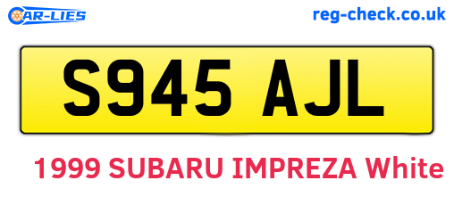 S945AJL are the vehicle registration plates.